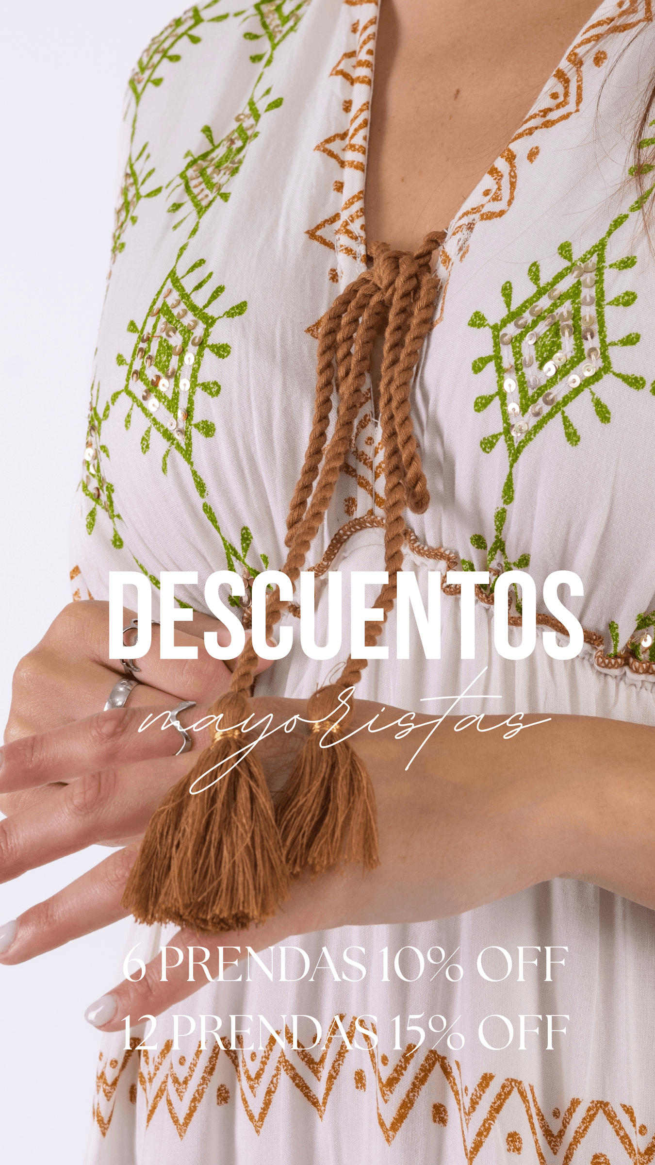 6 prendas 10% offf 12 prprendas 15% offf